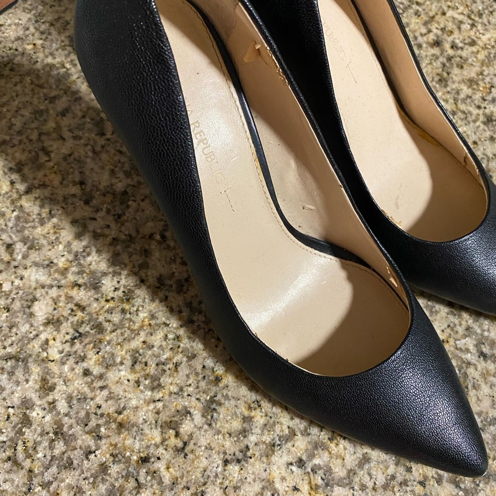 Banana Republic Black Leather Heels